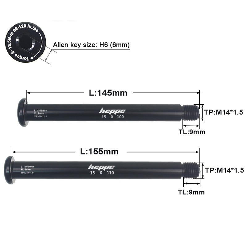 HEPPE Bike Fork Thru Axle MTB  - đánh giá và giá Mountain Biking Equipment