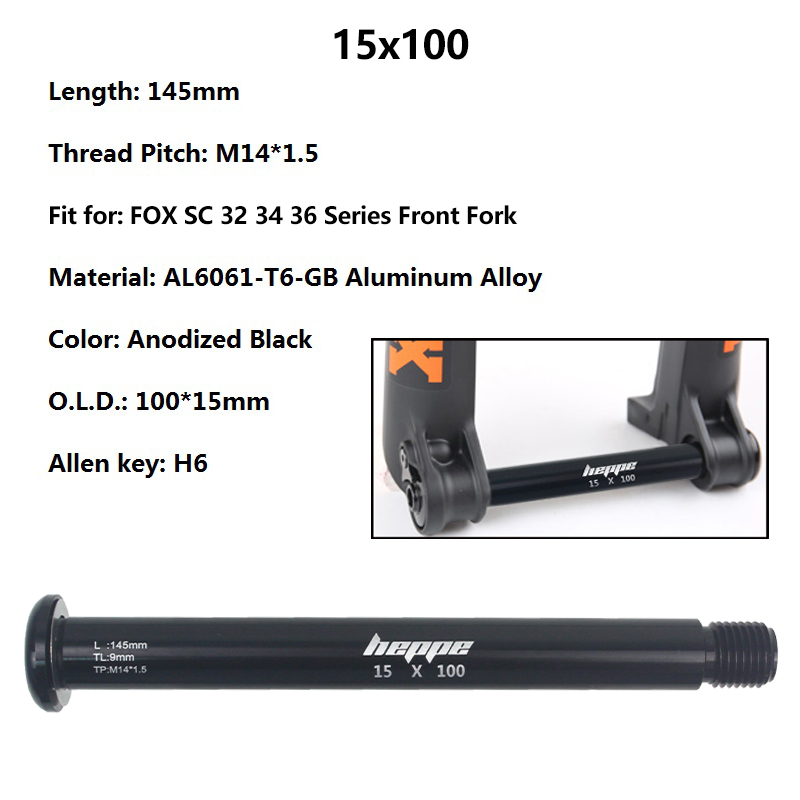 HEPPE Bike Fork Thru Axle MTB  - đánh giá và giá Mountain Biking Equipment