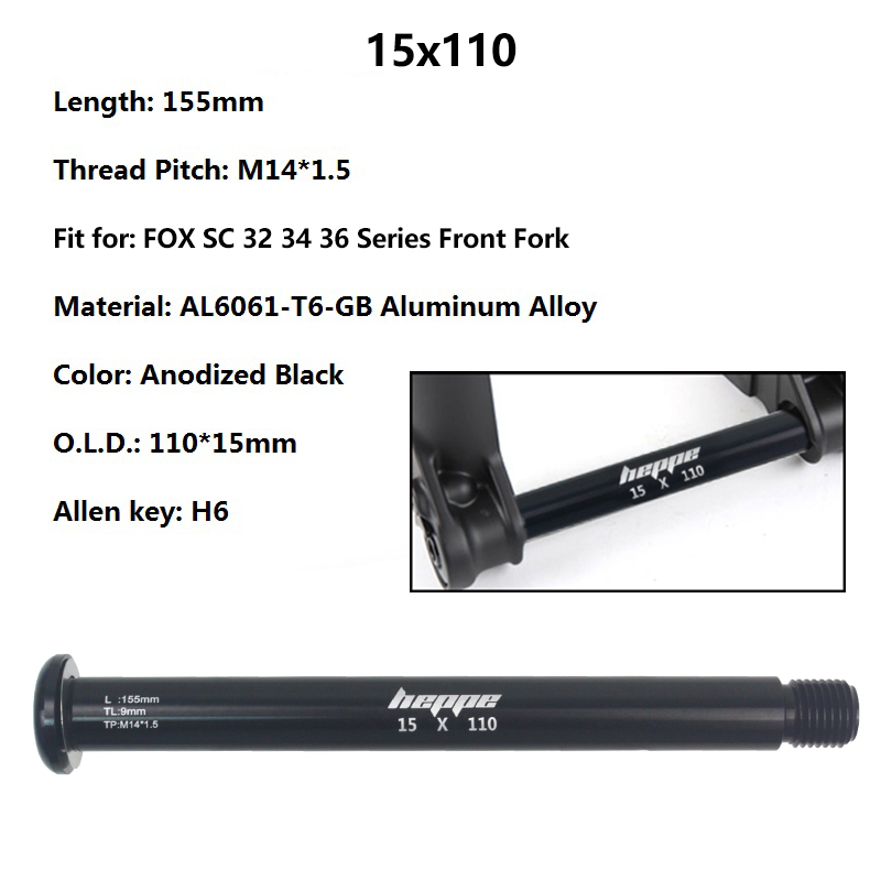 HEPPE Bike Fork Thru Axle MTB  - đánh giá và giá Mountain Biking Equipment