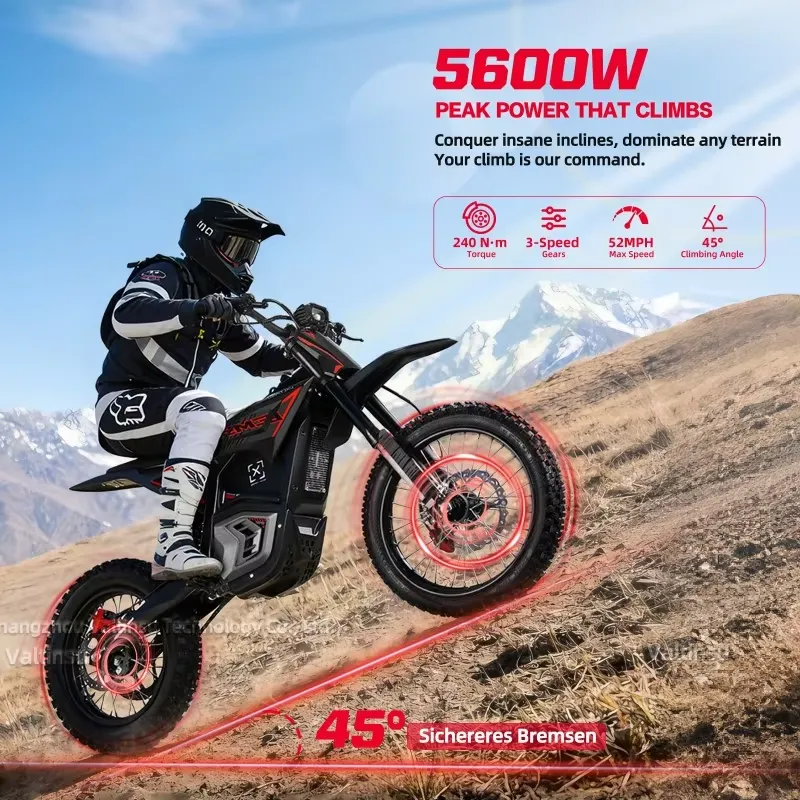 Hot Selling 5600W Geared Motor - đánh giá và giá Mountain Biking Youth
